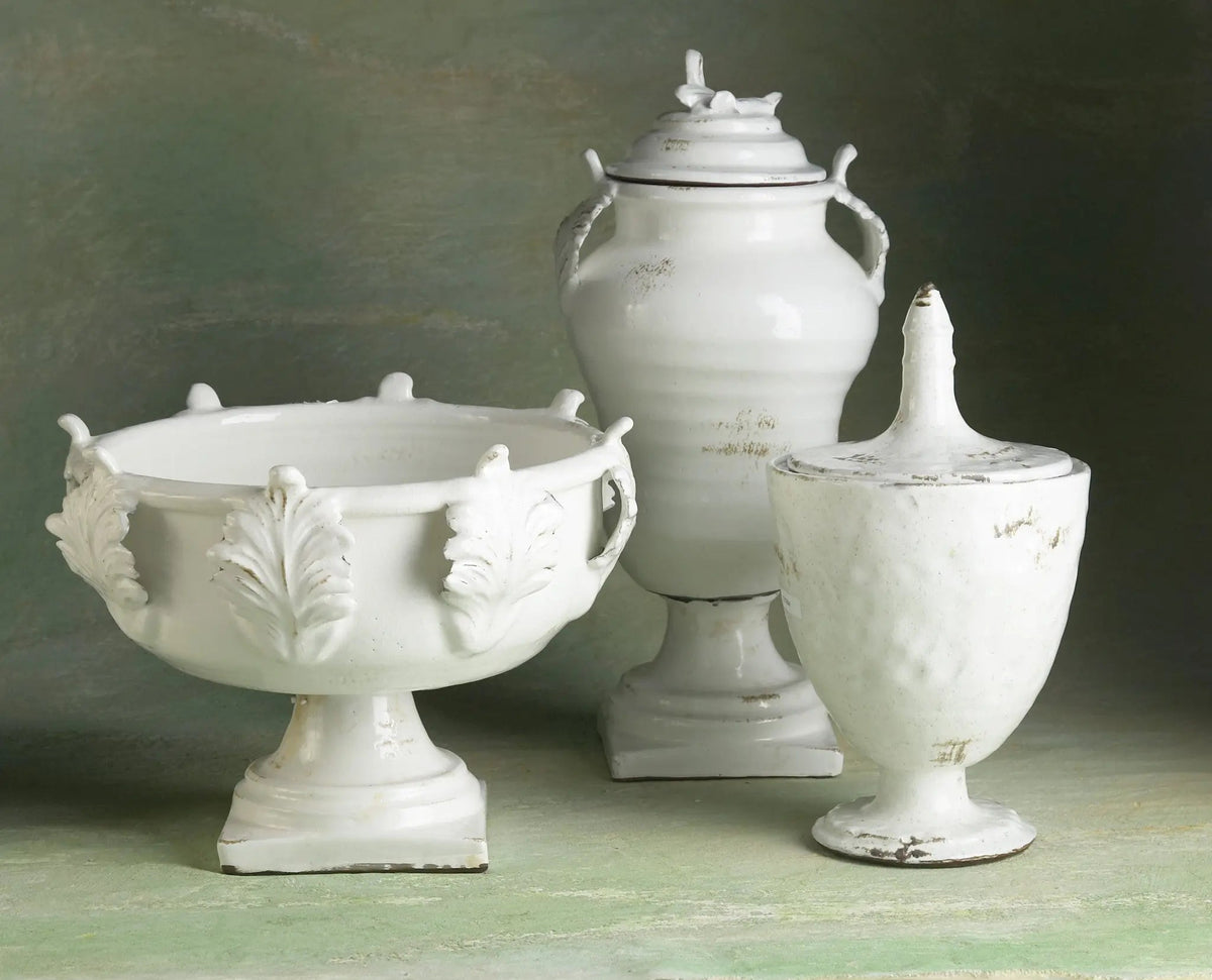 Acanthus Leaf Terracotta Centerpiece Bowl - view 4