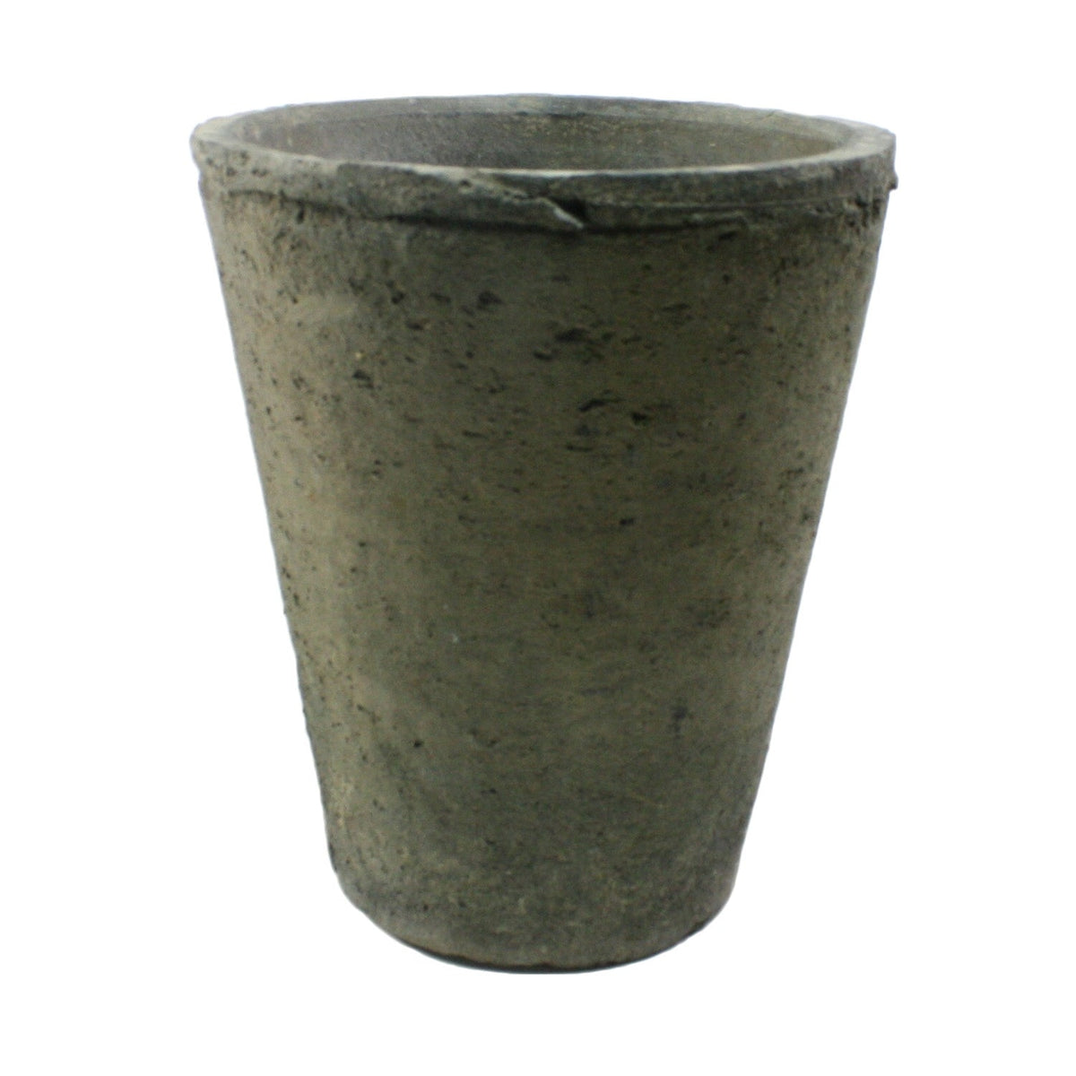 Aged Terracotta Rose Pot – Moss Gray - view 1