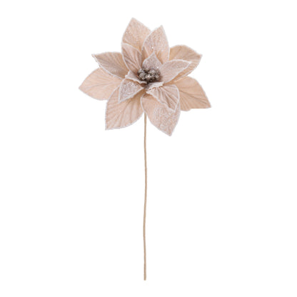 Frosted Poinsettia Stem – Set of 4 - view 3
