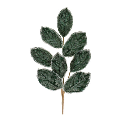 Frosted Magnolia Leaf Spray – Set of 4