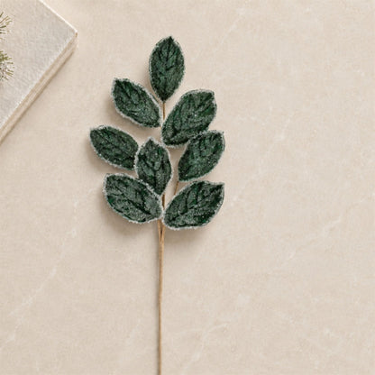 Frosted Magnolia Leaf Spray – Set of 4 - view 2