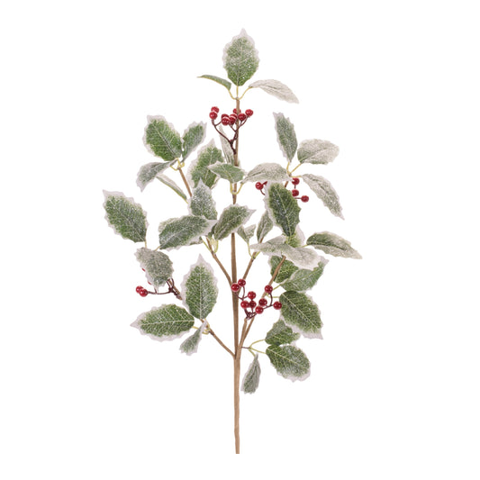 Holly Leaf & Berry Spray – Set of 2 - view 1