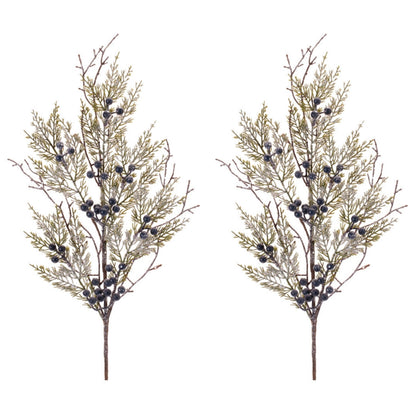 Snow-Frosted Juniper Spray – Set of 2 - view 4