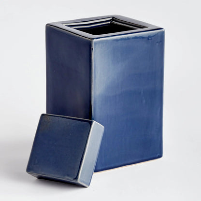 Reactive Glaze Ceramic Lidded Jar - view 25