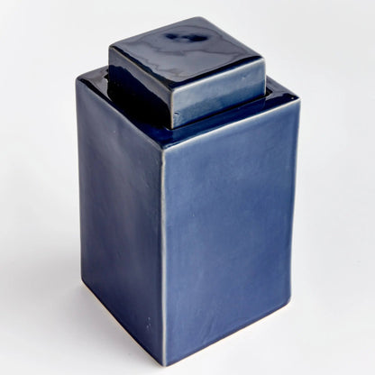 Reactive Glaze Ceramic Lidded Jar - view 26