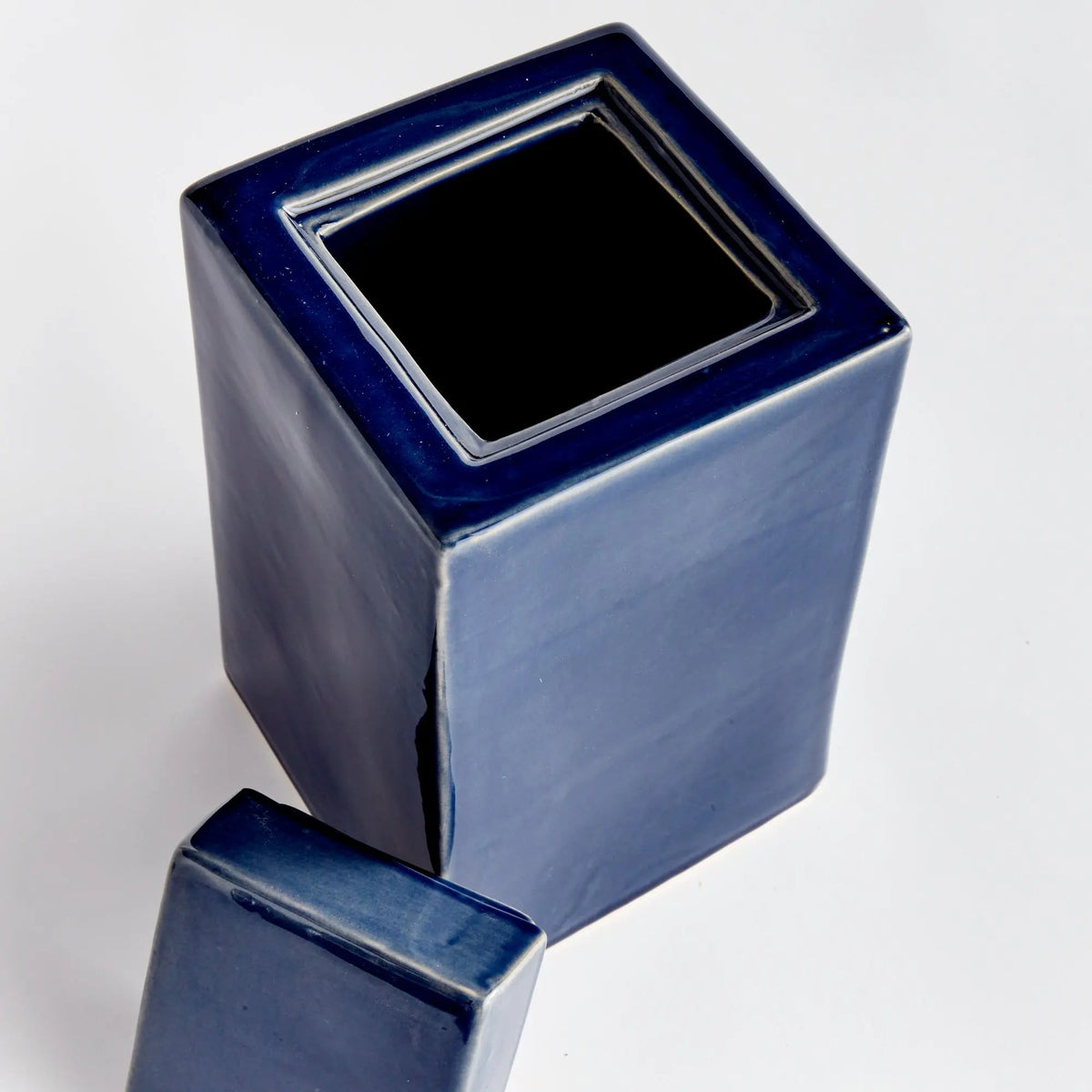 Reactive Glaze Ceramic Lidded Jar - view 27