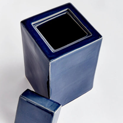 Reactive Glaze Ceramic Lidded Jar - view 27
