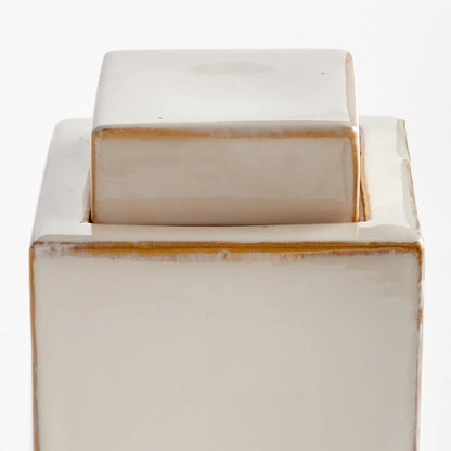 Reactive Glaze Ceramic Lidded Jar - view 2