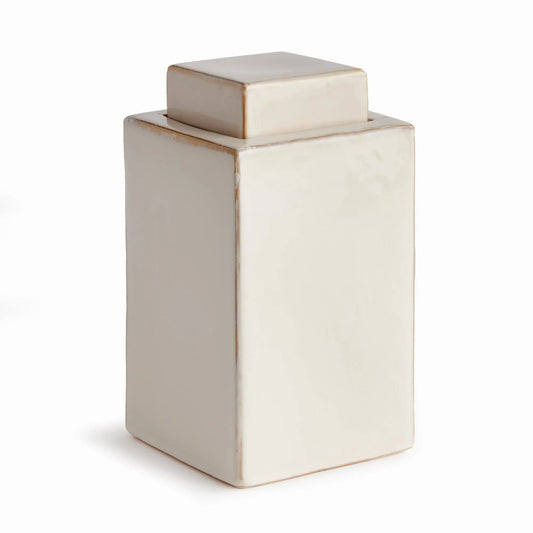 Reactive Glaze Ceramic Lidded Jar - view 1
