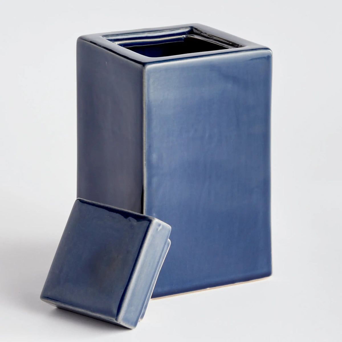 Reactive Glaze Ceramic Lidded Jar - view 13