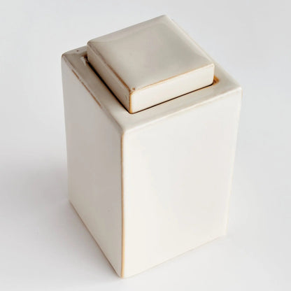 Reactive Glaze Ceramic Lidded Jar - view 22