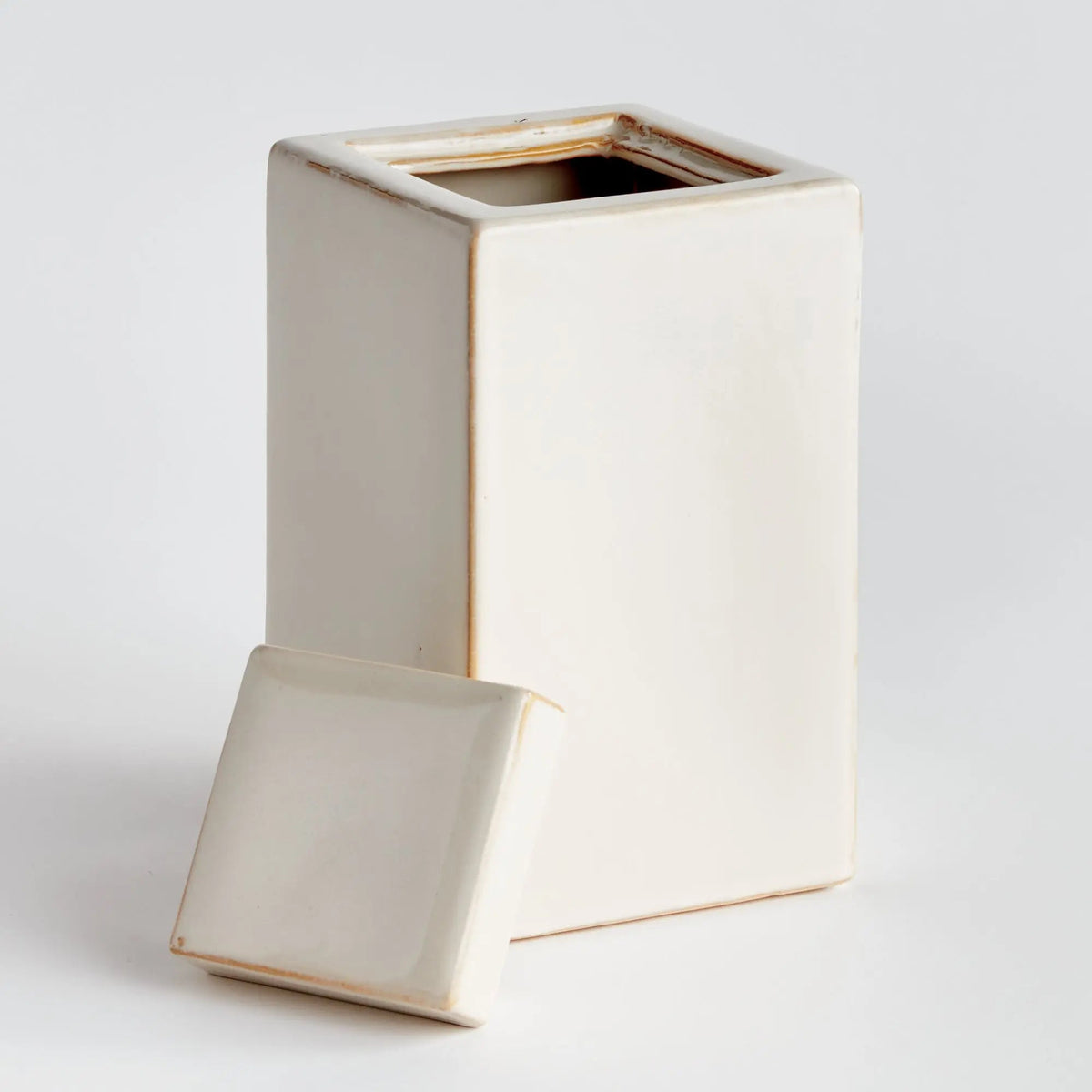Reactive Glaze Ceramic Lidded Jar - view 21