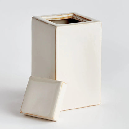 Reactive Glaze Ceramic Lidded Jar - view 21