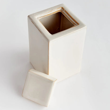 Reactive Glaze Ceramic Lidded Jar - view 20