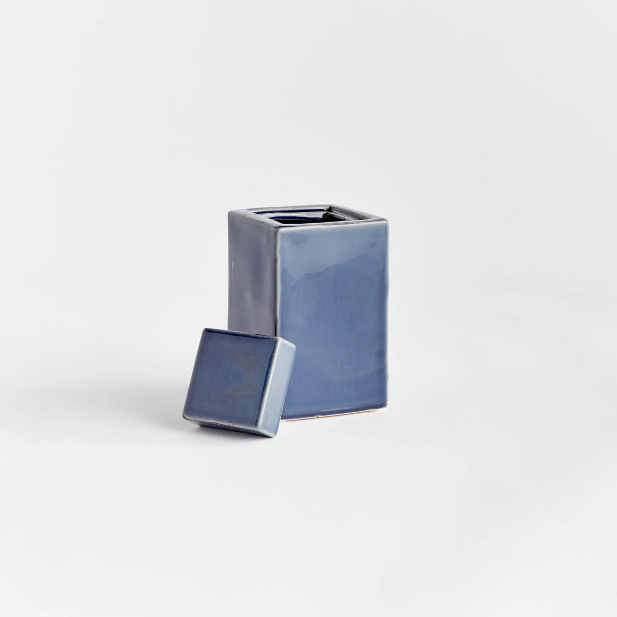 Reactive Glaze Ceramic Lidded Jar - view 38
