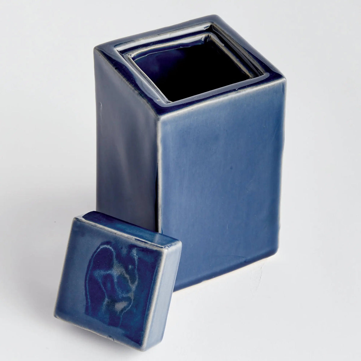 Reactive Glaze Ceramic Lidded Jar - view 39