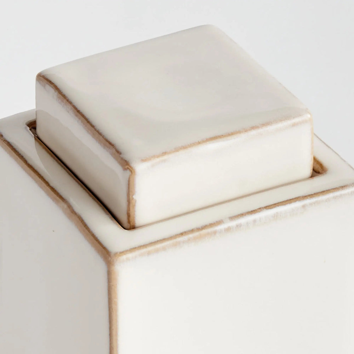 Reactive Glaze Ceramic Lidded Jar - view 34