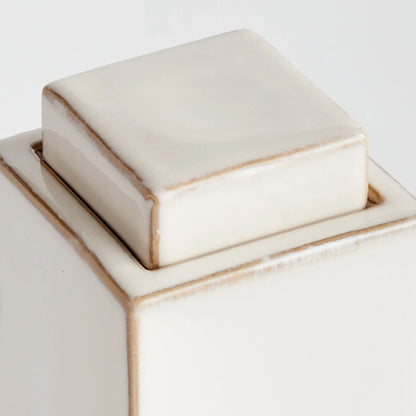 Reactive Glaze Ceramic Lidded Jar - view 34