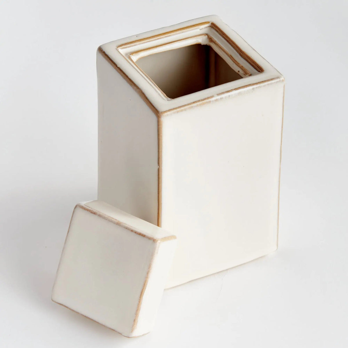 Reactive Glaze Ceramic Lidded Jar - view 35