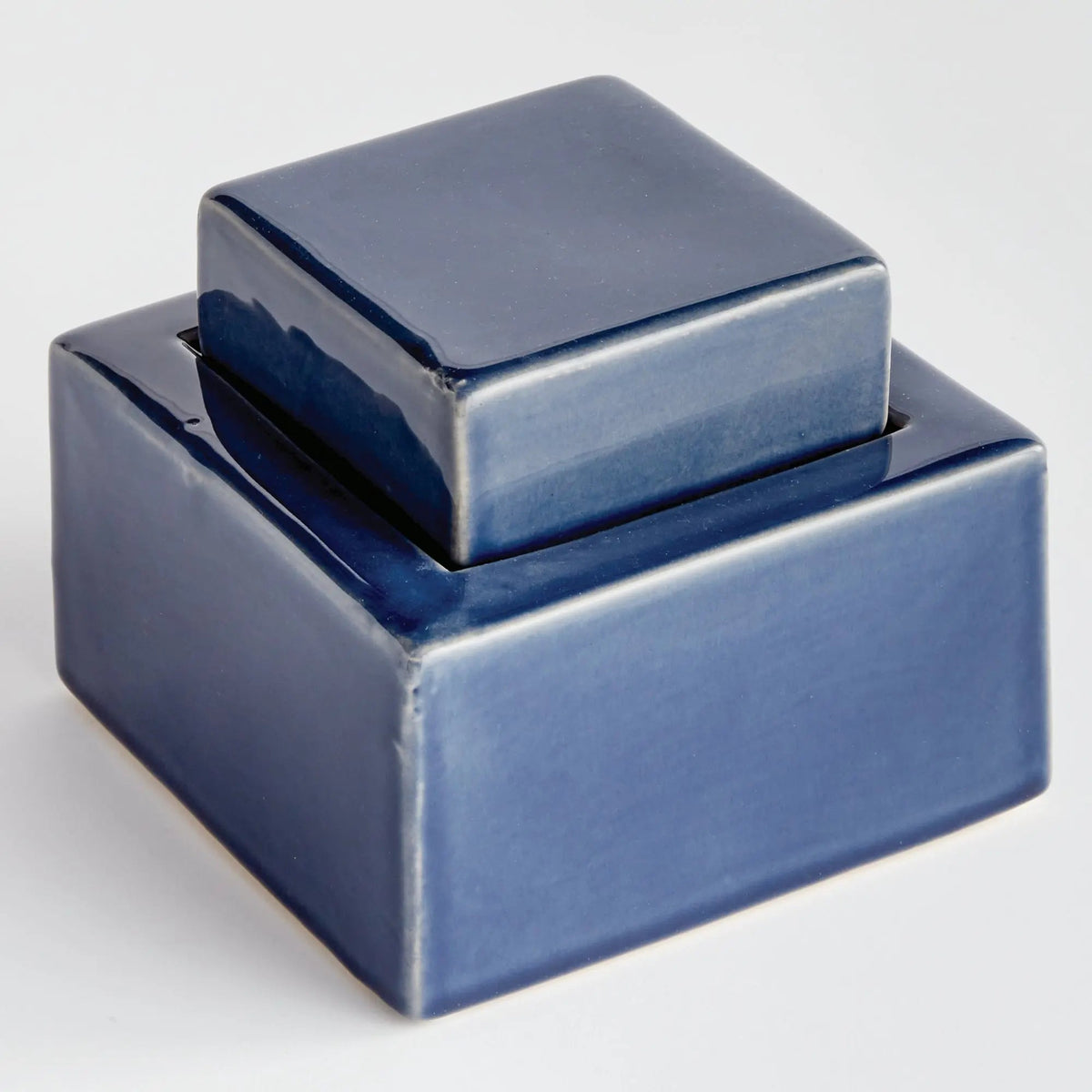 Reactive Glaze Ceramic Lidded Jar - view 7