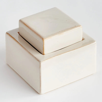 Reactive Glaze Ceramic Lidded Jar - view 17