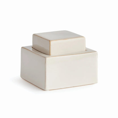 Reactive Glaze Ceramic Lidded Jar - view 16