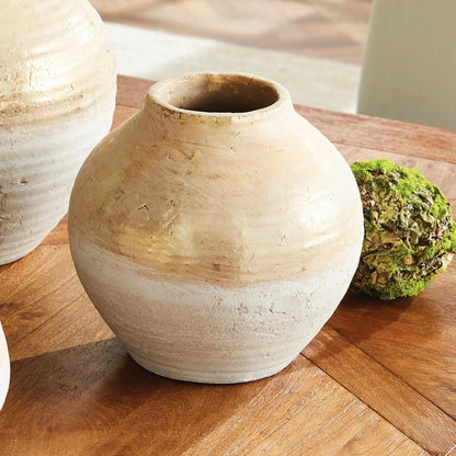 Champagne Teardrop Terracotta Vase - view 4