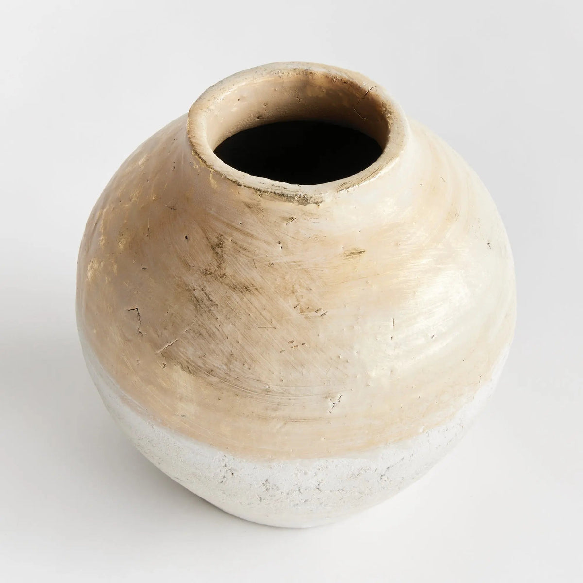 Champagne Teardrop Terracotta Vase - view 2