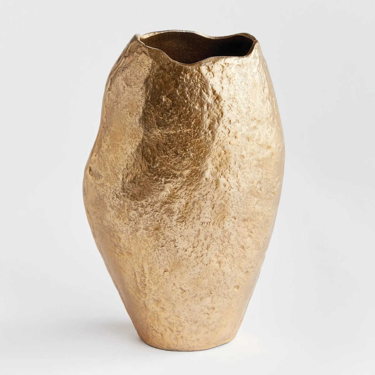 Sand-Cast Aluminum Sculptural Vase - view 7