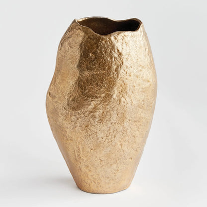 Sand-Cast Aluminum Sculptural Vase - view 7