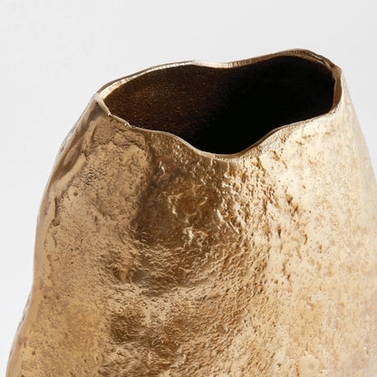 Sand-Cast Aluminum Sculptural Vase - view 8