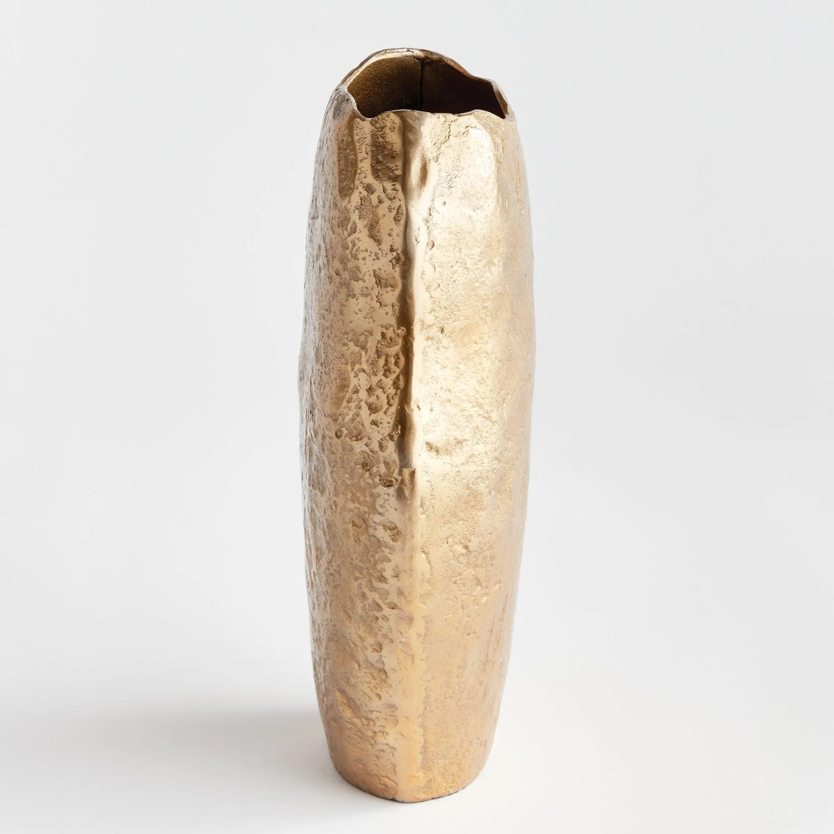 Sand-Cast Aluminum Sculptural Vase - view 9