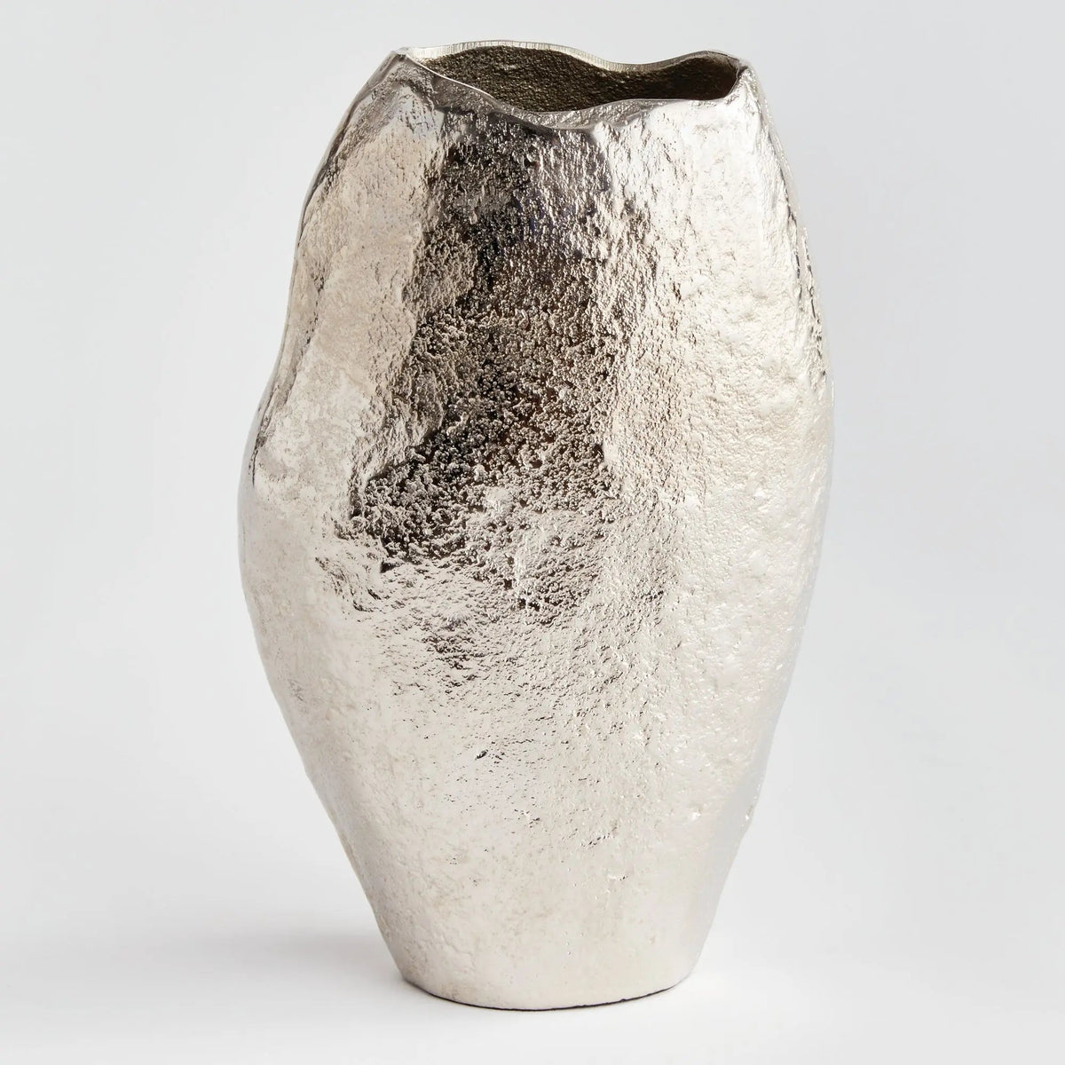Sand-Cast Aluminum Sculptural Vase - view 3