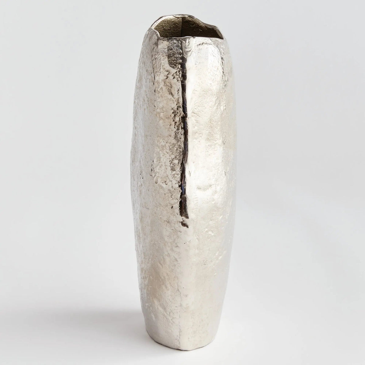 Sand-Cast Aluminum Sculptural Vase - view 4
