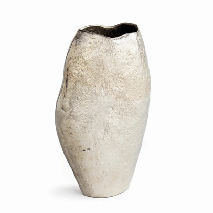 Sand-Cast Aluminum Sculptural Vase - view 1