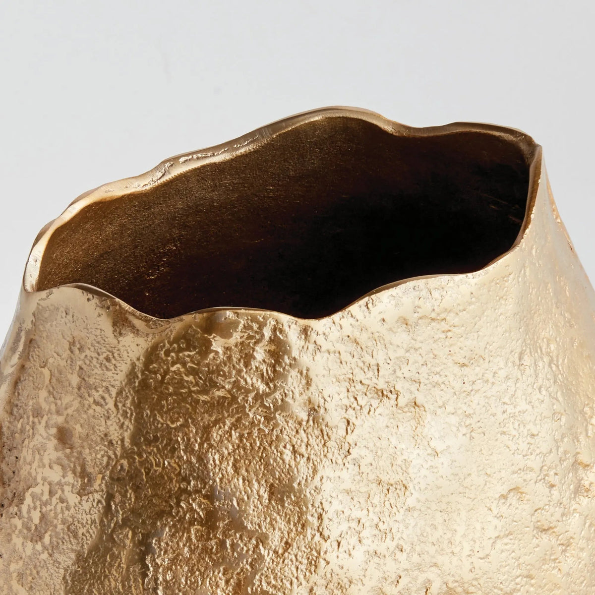 Sand-Cast Aluminum Sculptural Vase - view 17