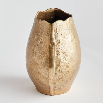 Sand-Cast Aluminum Sculptural Vase - view 19