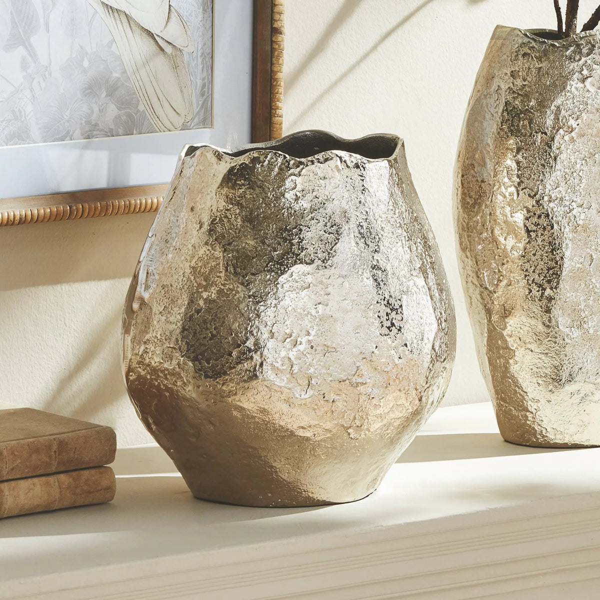 Sand-Cast Aluminum Sculptural Vase - view 15