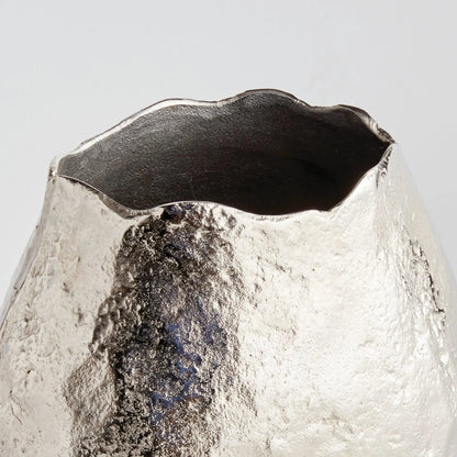 Sand-Cast Aluminum Sculptural Vase - view 11