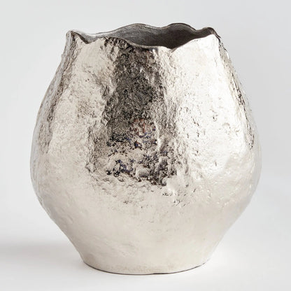 Sand-Cast Aluminum Sculptural Vase - view 12