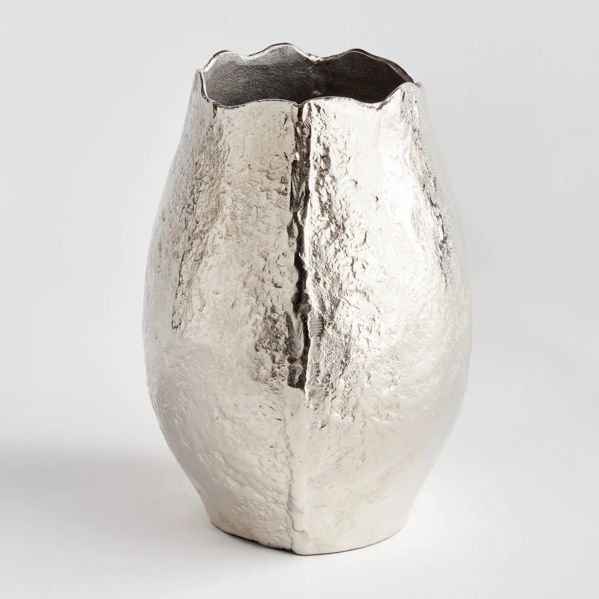 Sand-Cast Aluminum Sculptural Vase - view 13
