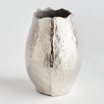 Sand-Cast Aluminum Sculptural Vase - view 13