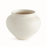 Linen-Texture Reactive Glaze Ceramic Planter