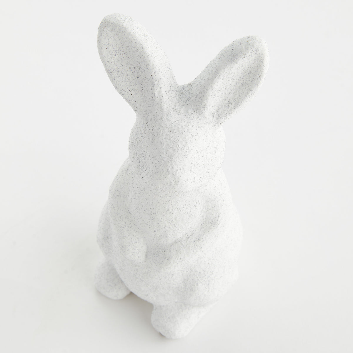 Whitewashed Concrete Standing Rabbit – Small - view 2