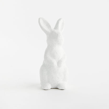 Whitewashed Concrete Standing Rabbit – Small - view 3