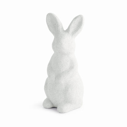 Whitewashed Concrete Standing Rabbit – Small - view 1