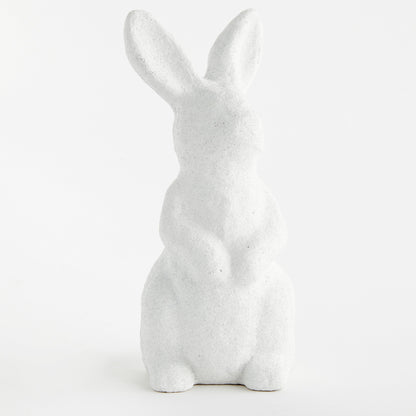 Whitewashed Concrete Standing Rabbit – Large - view 2