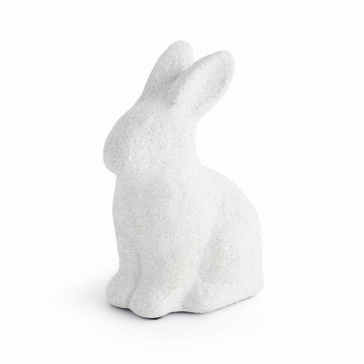 Whitewashed Concrete Sitting Rabbit – Small - view 1