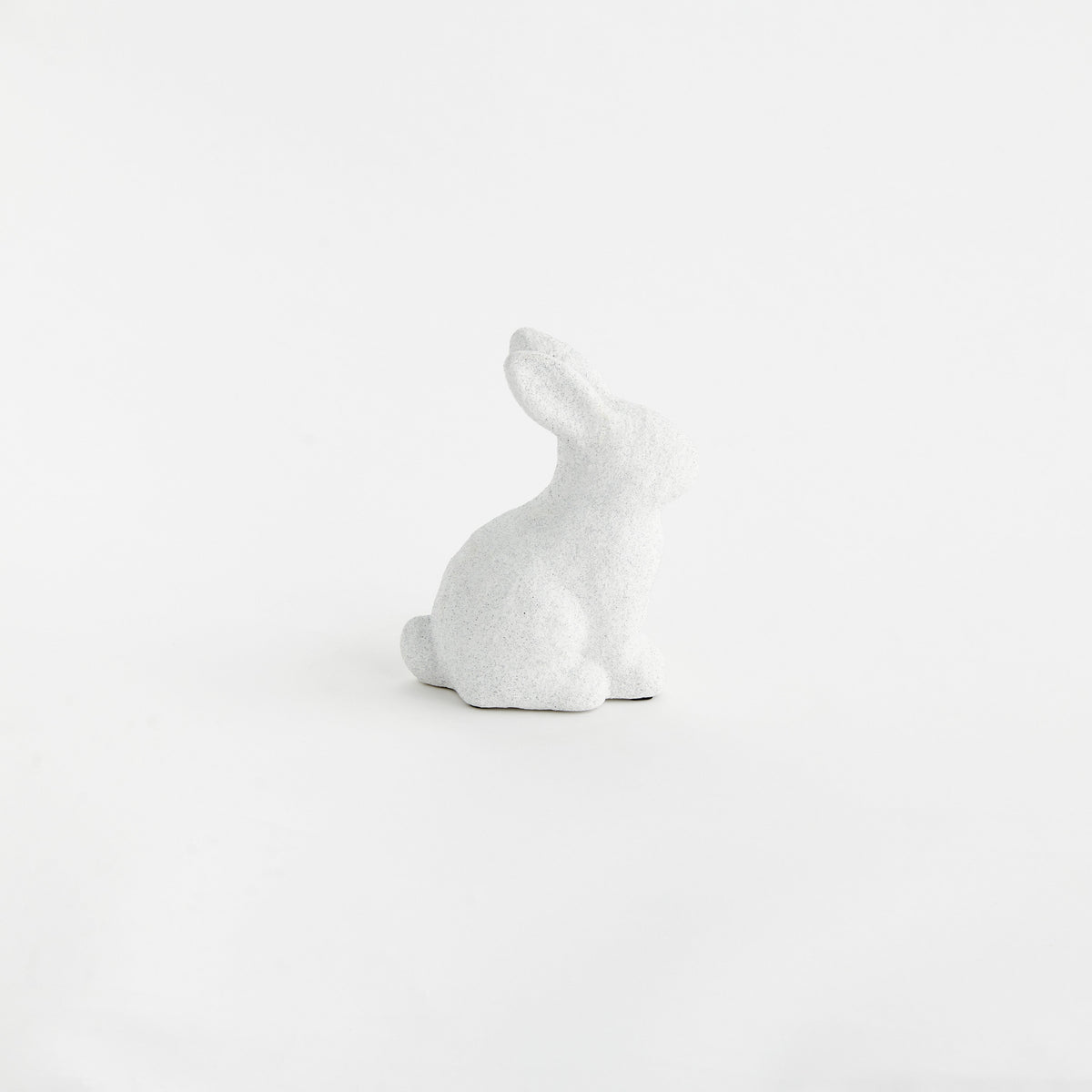 Whitewashed Concrete Sitting Rabbit – Small - view 3