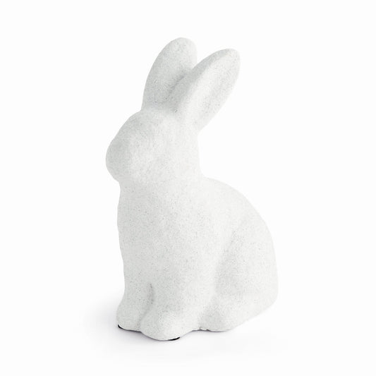 Whitewashed Concrete Sitting Rabbit – Large - view 1